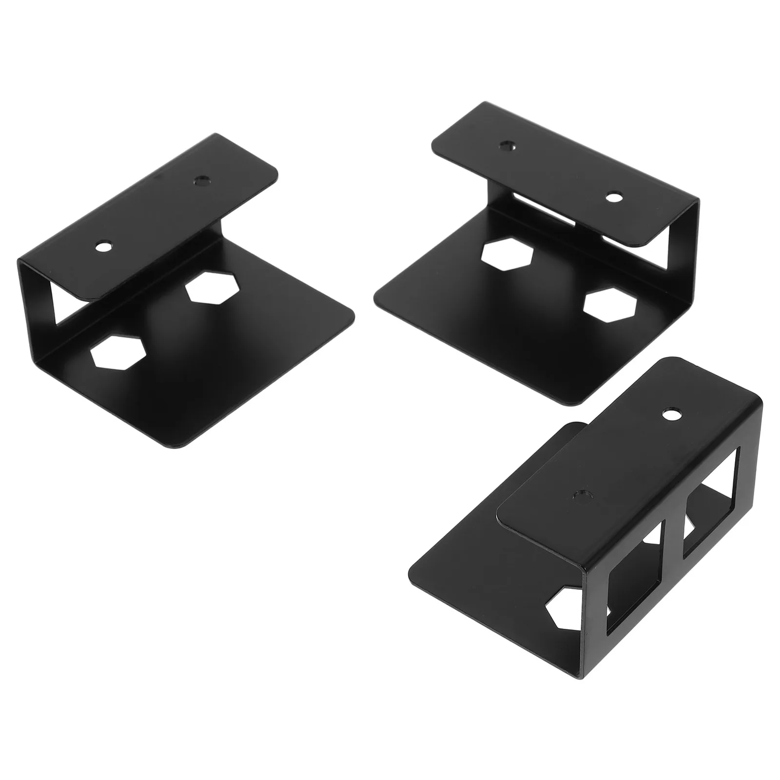 

1 set Black Under Desk Laptop Stand Universal Storage Bracket for Notebook Keyboard Cable Box Switch Adjustable Angle Mount