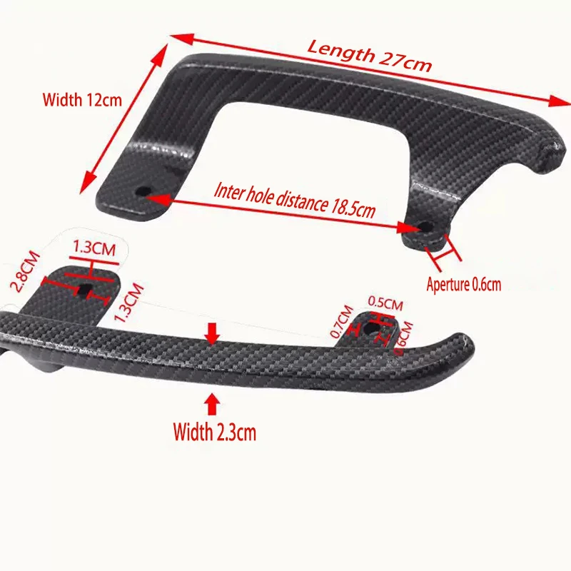 

Suitable For Xiao Niu Electric Vehicle N1/N1S/NGT Carbon Fiber Rear Armrest And Rear Wing Aluminum Alloy Accessory