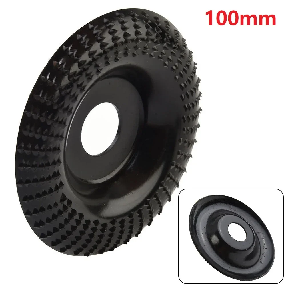 Grinder Wheel Disc 4 Inch Wood Shaping Wheel Wood Grinding Shaping Disk Curved Grinding Disc Woodworking Polishing Thorns Plate