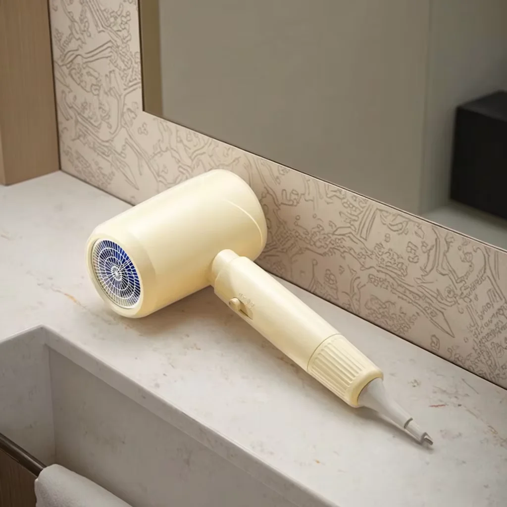 Профессиональный салонный фен с ионной защитой от тепла. Портативный для домашнего использования в отеле.