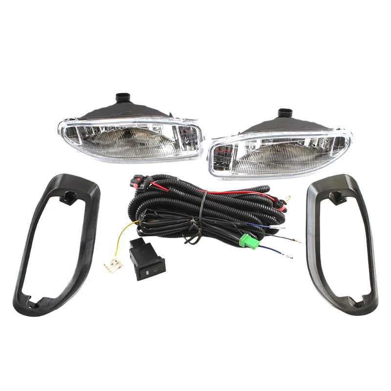 LED Fog Light Assembly DRL for Toyota Hilux Tiger 2WD 2003-2004 Front Bumper Replacement