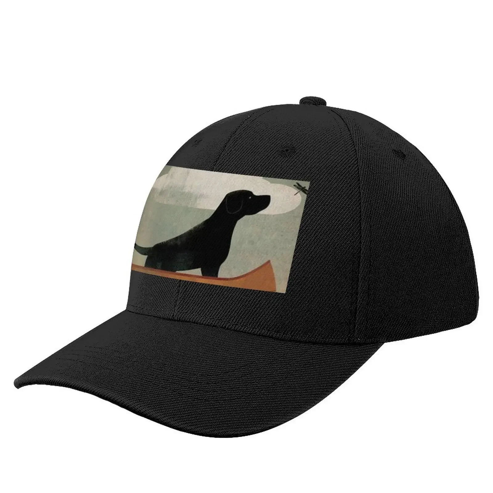 Black Dog Canoe Baseball Cap Custom Cap Snap Back Hat Men's Caps Women's