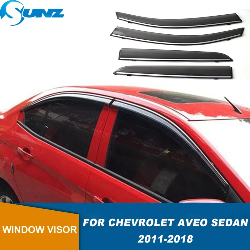 

Side Window Deflector For Chevrolet Aveo Sedan 2011 2012 2013 2014 2015 2016 2017 2018 Sun Rain Guard Window Rain Window Visor