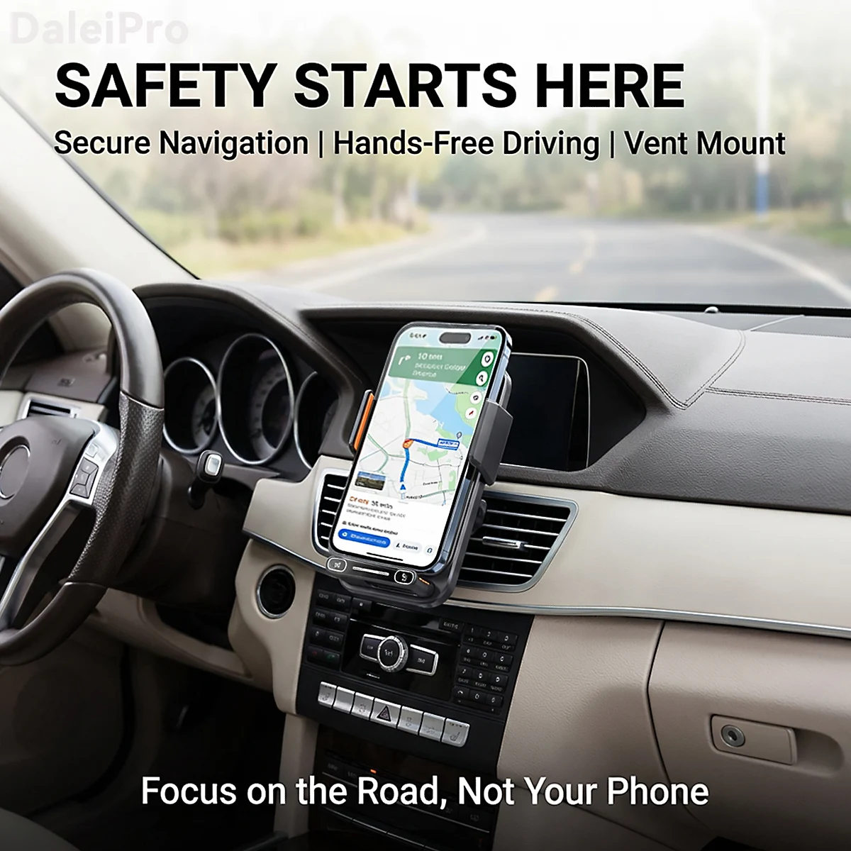 Auto-Sensing Qi Fast Wireless Charger Car Phone Holder Mount One-Touch Release & Rotation Rotatable USB Port for iPhone Android