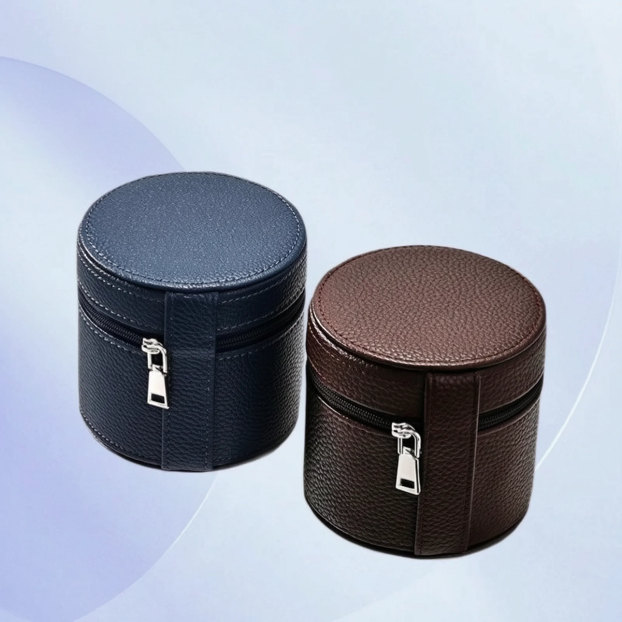 Portable Watch Storage Watch Travel Case Cylinder Case Single Box Compact Protective