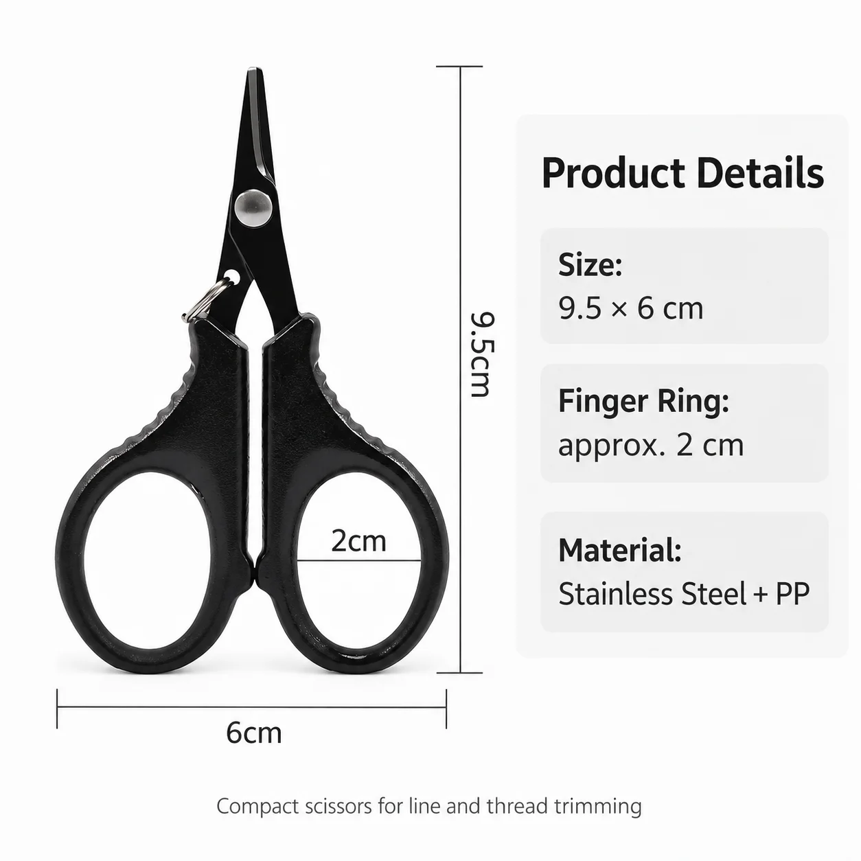 1pc Stainless Steel Fishing Scissor Plier Multifunction Portable Fishing Scissor For Cutting PE Braid Line Cutter Plies