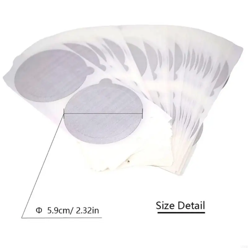 100 Stück Aluminium-Kaffeepads, Aufkleber, 59 mm, Kaffeepads, Versiegelungen, Konservierung, Abdeckungen, Kaffeepads, Verschlussdeckel für Kaffee