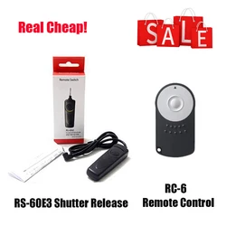 RS-60E3 Shutter Release+RC-6 Selfie Infrared Wireless Remote Control for Canon EOS 700D 750D 760D 650D 600D 550D 500D 450D 400D