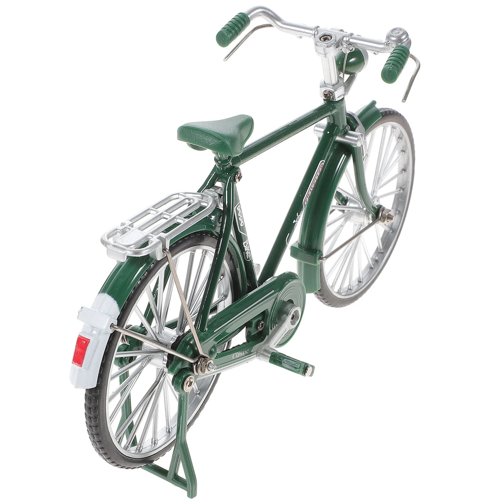 Racing Car Bicycle Model Child Travel Accessories Decor Alloy Decorative Vintage Bike