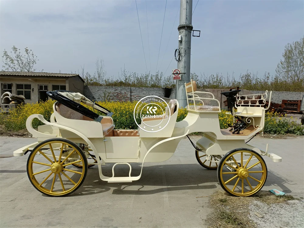 Двухрядные экскурсионные коляски в европейском стиле электрические Свадебные королевские коляски для продажи