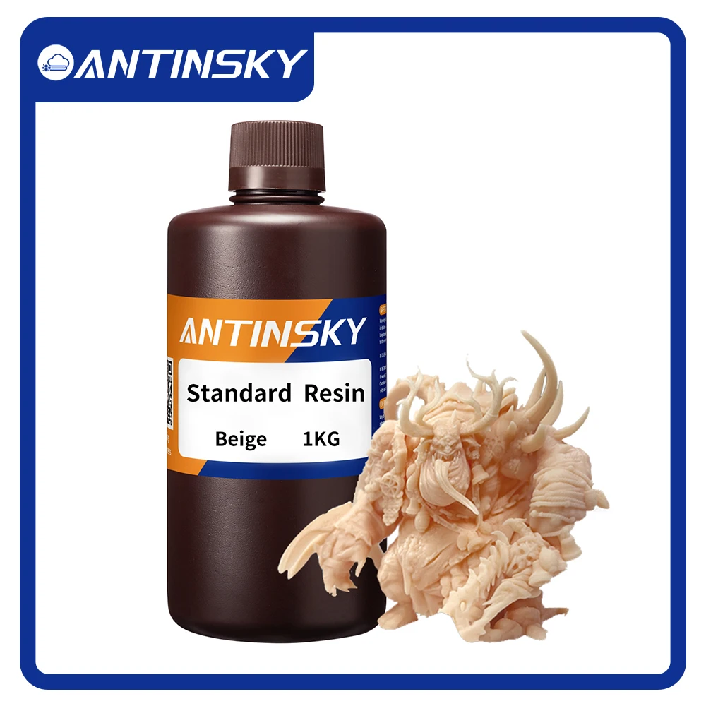 

ANTINSKY Standard 3D Printer Resin 1KG High precision and excellent performance,Suitable for Elegoo/Anycubic/Creality 3d Resins