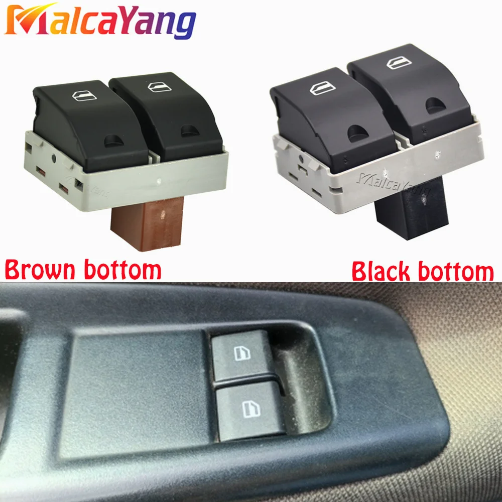 Car Glass Lifter Electric Switch Button Door Window Glass Switch Car Accessories For VW POLO 9N 01-09 OEM: 6Q0959858