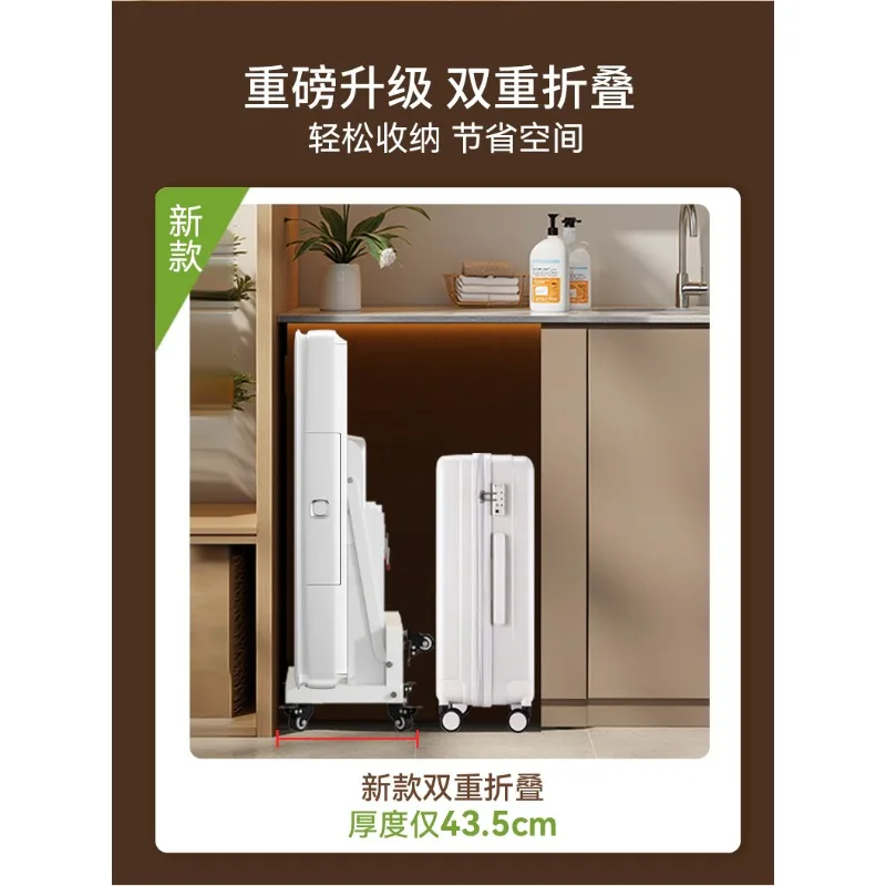 Anti-rollover ultra-thin, household small whirlwind bass noise reduction double folding mahjong table