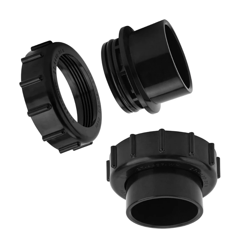 F68E Pool Equipment Filter Adapter Set with ABS Union Part and Seal Pieces for Pool and Spa Service, Direct Replacement Fitting