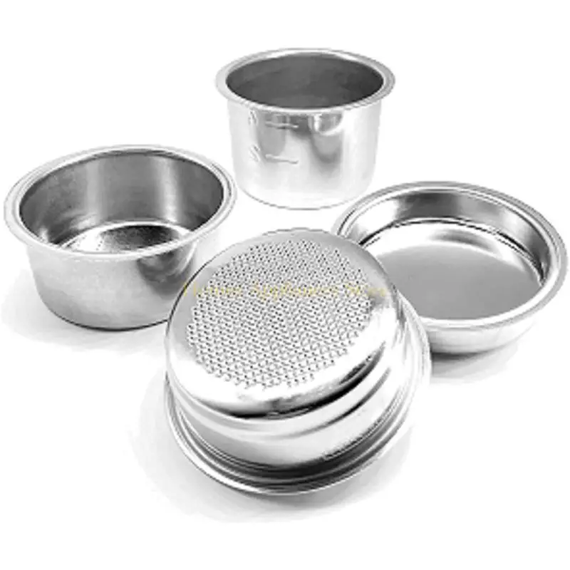 

D0AB 51mm Semi-Automatic Coffee Machine Powder Bowl with Blind Single Double Four Cup Filters Kitchen Appliance Accessories