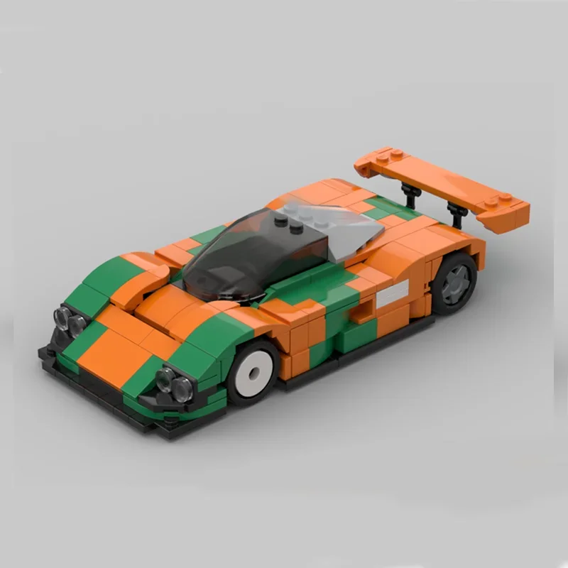 

313 шт. новая модель автомобиля MOC, строительные блоки, восьмисеточный автомобиль Le Mans 787B, гоночный автомобиль, сделай сам, креативный детский праздничный подарок