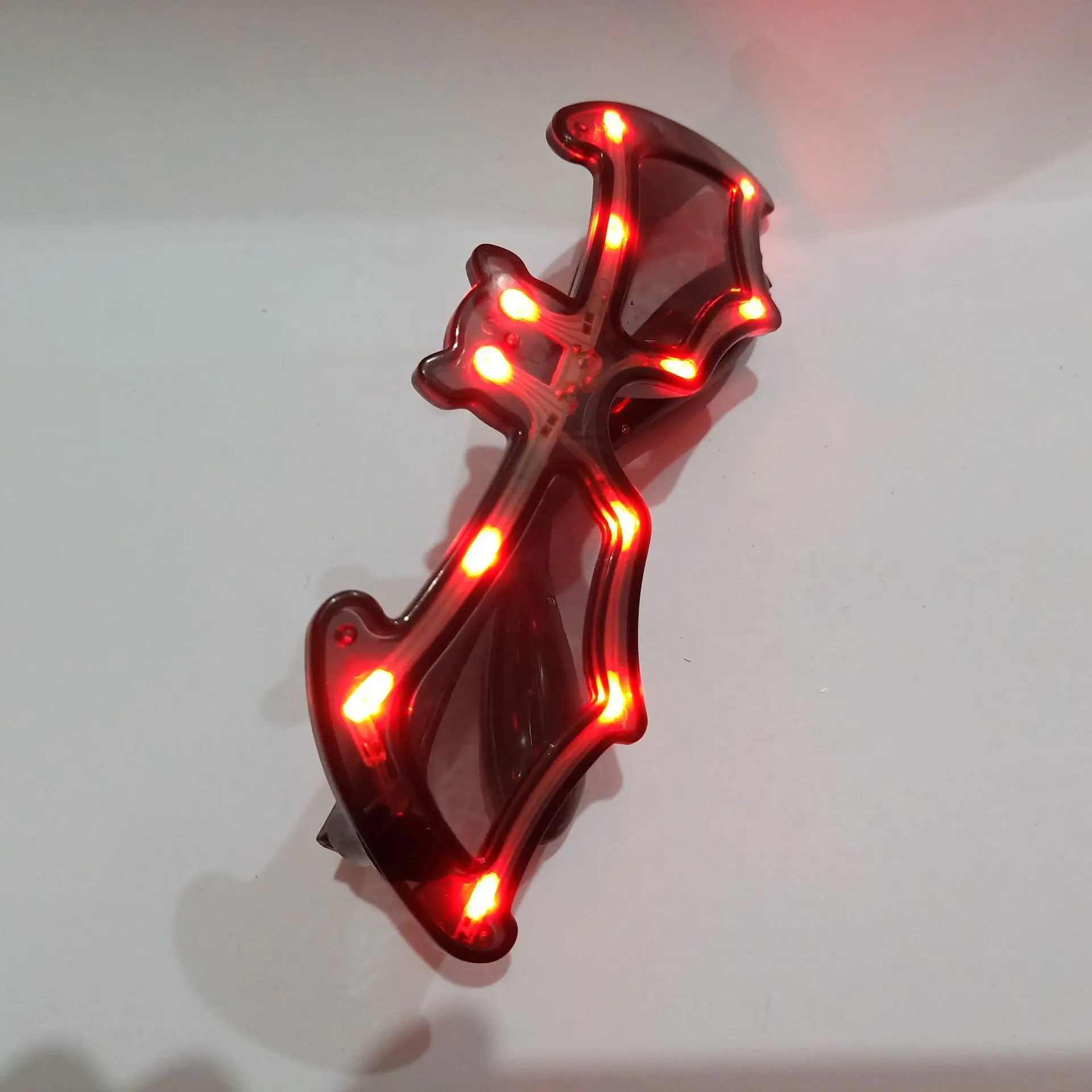 Engraçado led brilhante morcego óculos moda criativa brilho no escuro neon fontes de festa para crianças festa de aniversário cosplay decoração