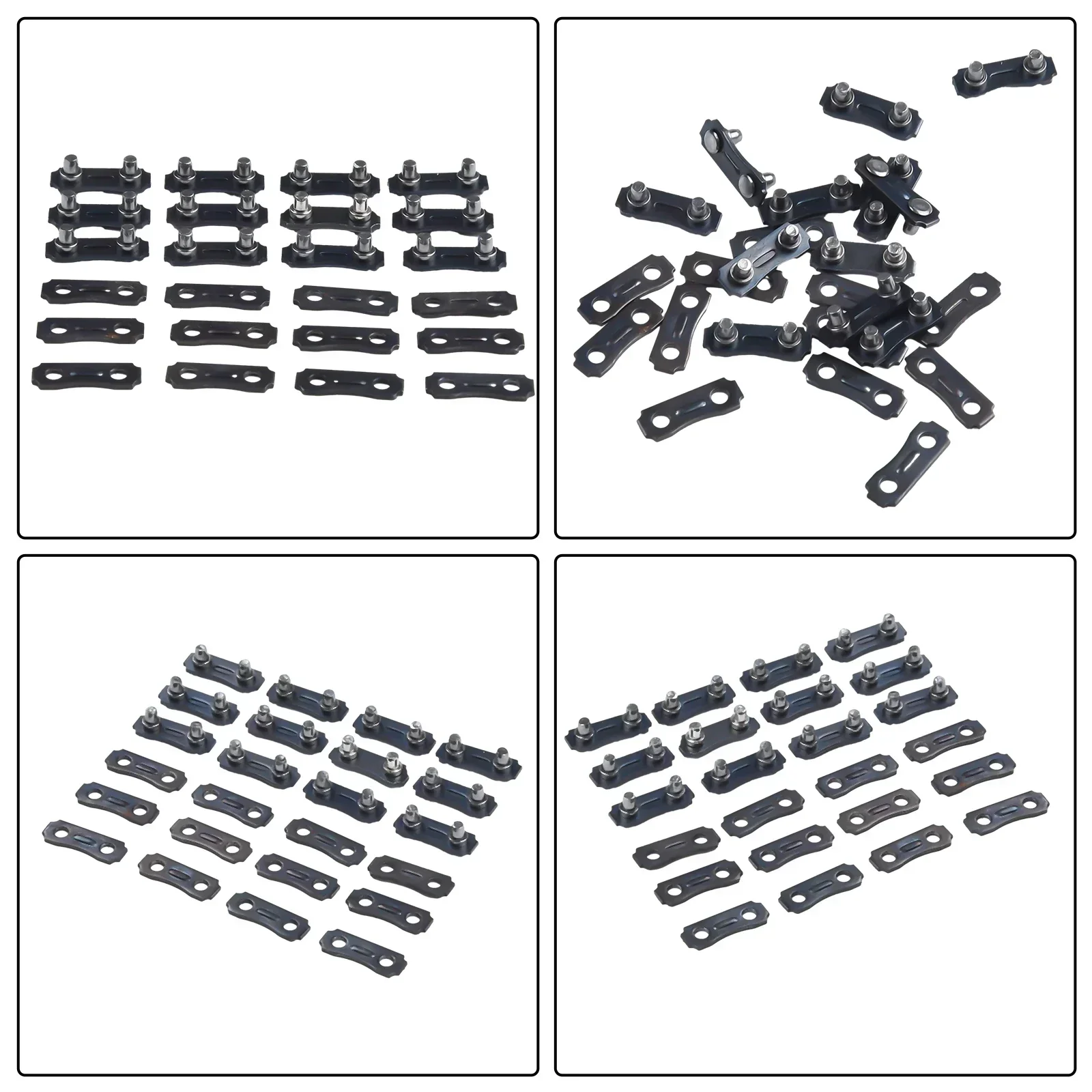 12 Sets Heavy Duty Chainsaw Chain Repair Kits, Reliable Replacement For Your Old Chains, 3/8 LP 050 Inch Links Tie Straps