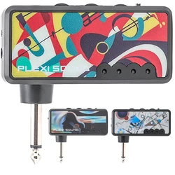 Electric Guitar Amplifier Headphone Amp,Portable Heavy Metal USB Rechargeable Battery Mini Pocket Headphone Amplifier for Guitar