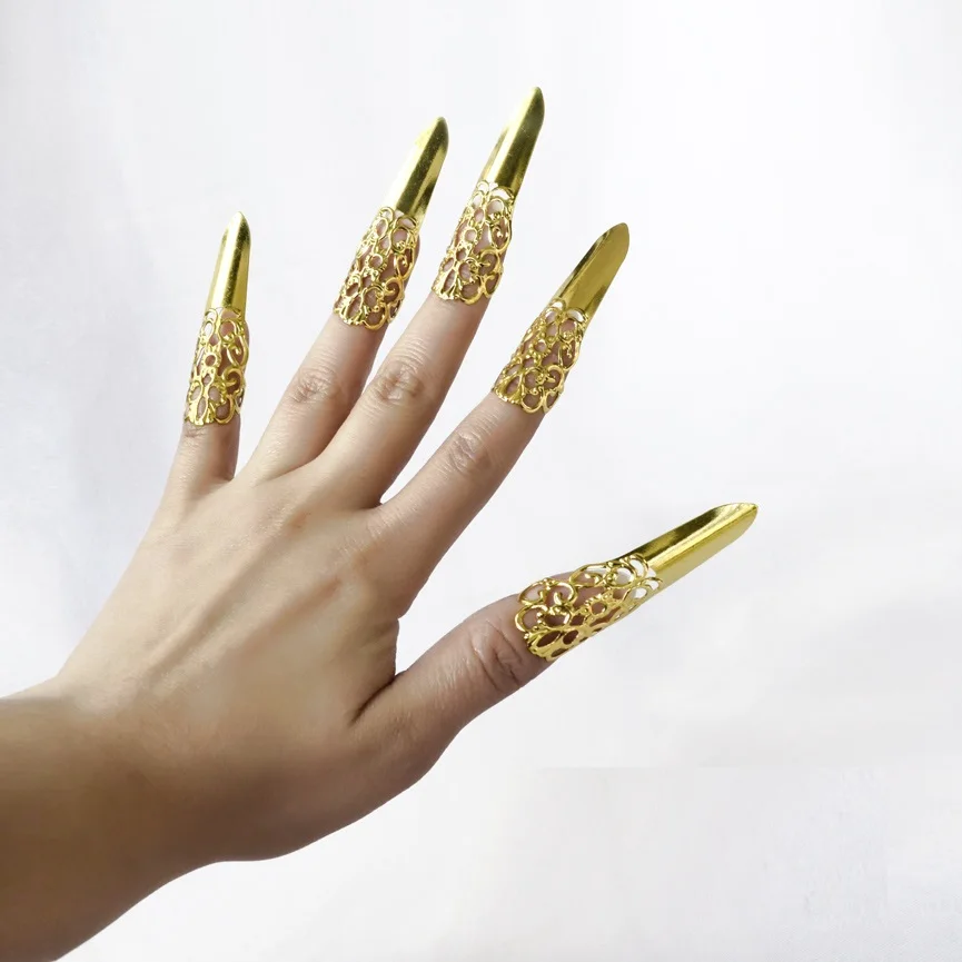 Ancient Qing Dynasty Customized Nail Prop Retro Dancing Chinese Style Ancient Costumes Nails Covers