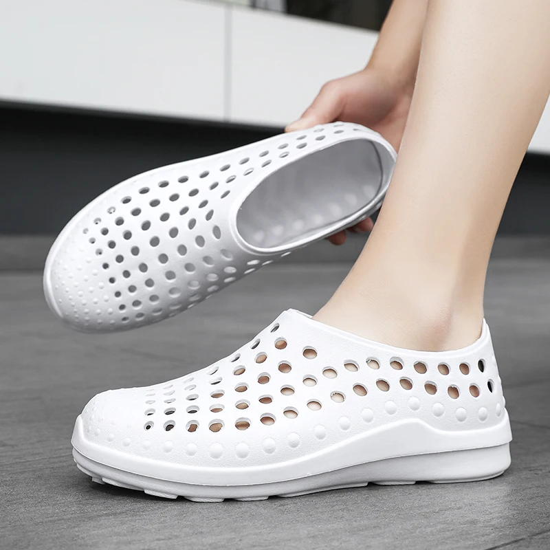 

Мужские пляжные сандалии большого размера из ЭВА, дорожные тапочки для отдыха, уличная обувь для прогулок, легкая обувь цвета морской волны 39-45 #