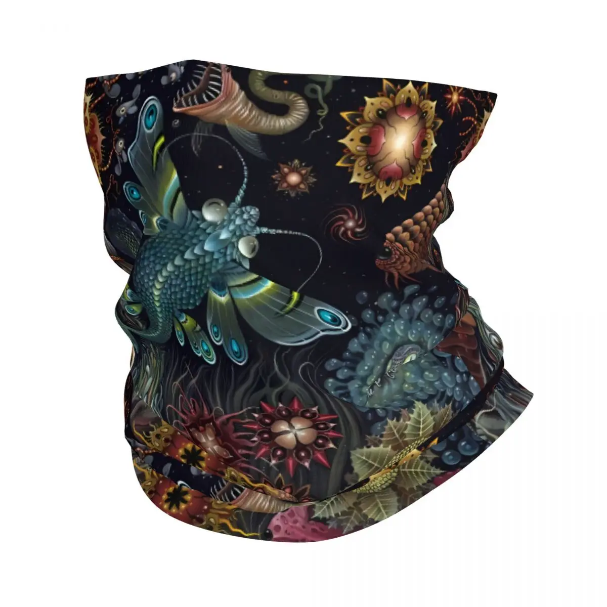 Strange Fish Scarf Neckerchief Neck Face Mask Polyester