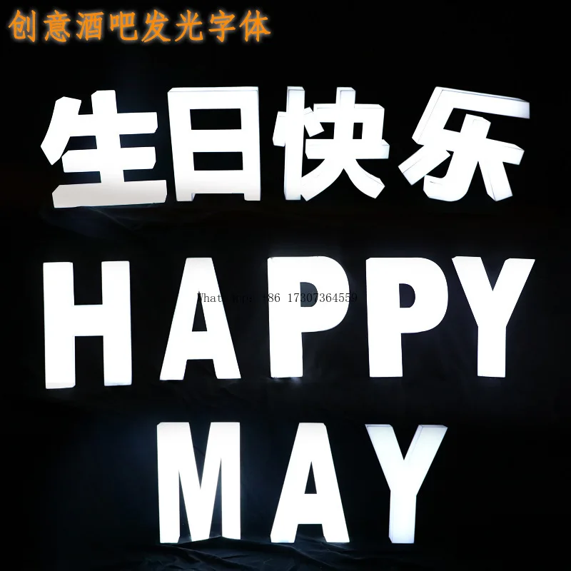 

Acrylic luminous three-dimensional character card bar nightclub KTV atmosphere prop high-end club foreign wine drinking hands ra