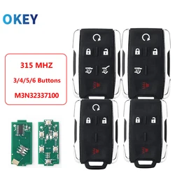 Chevrolet 2014-2018 용 Okey 원격 차량 키 Silverado Colorado GMC 열쇠가없는 항목 원격 제어 315Mhz M3N32337100