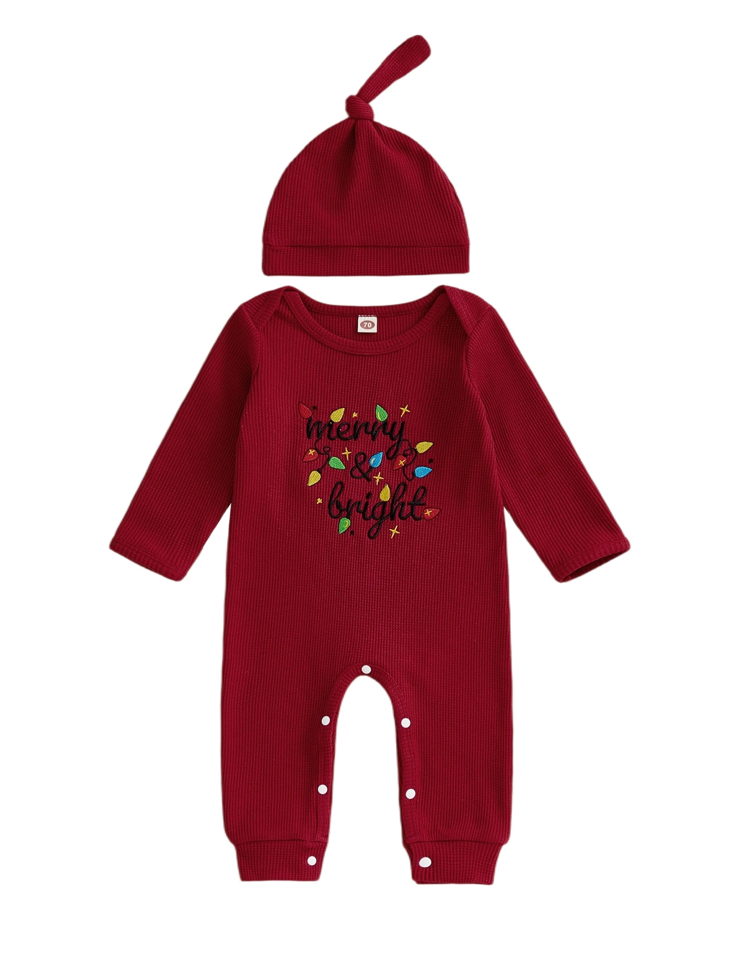 طفل فتاة الشتاء الرنة سترة فستان ندفة الثلج طباعة كم طويل جولة الرقبة متماسكة البلوز مع بوم بوم قبعة ووشاح #5