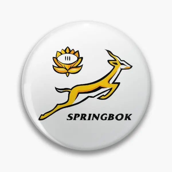 Springbok Vintage Old School Rugby  Soft Button Pin Funny Brooch Collar Lover Jewelry Hat Gift Creative Badge Metal Fashion