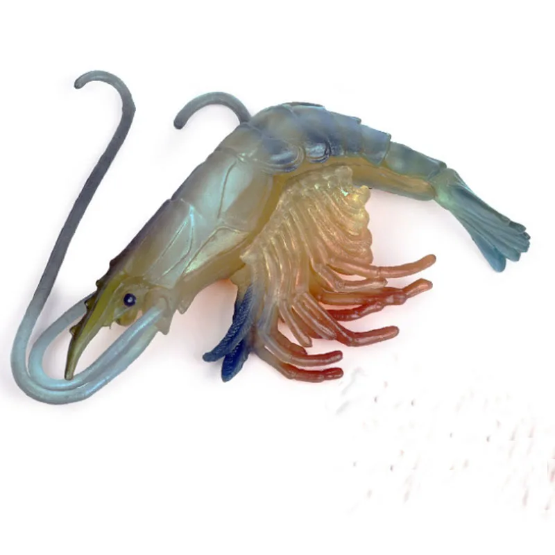 Simulation Marine Animal Models Shrimp Colorful River Prawn Children's Toy Static Decoration Hand To Do For School Teaching