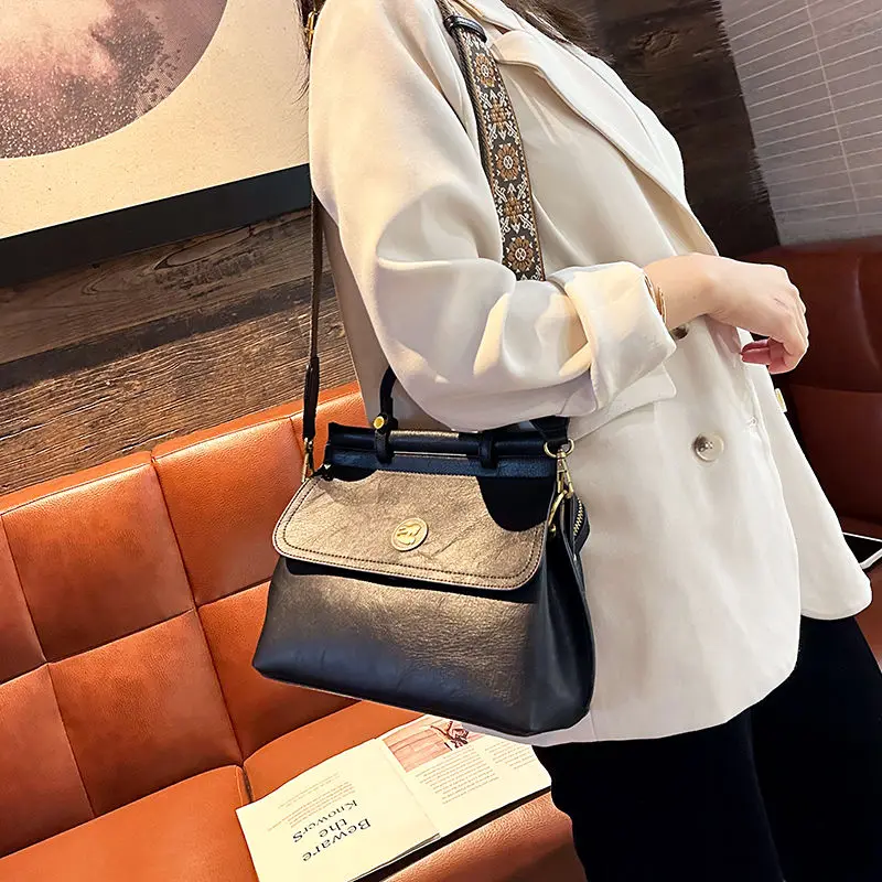 Original Designer Brand Bolsas Femininas Fashion New Leather Shoulder Crossbody Casual Cowhide Bags for Women Hot Selling