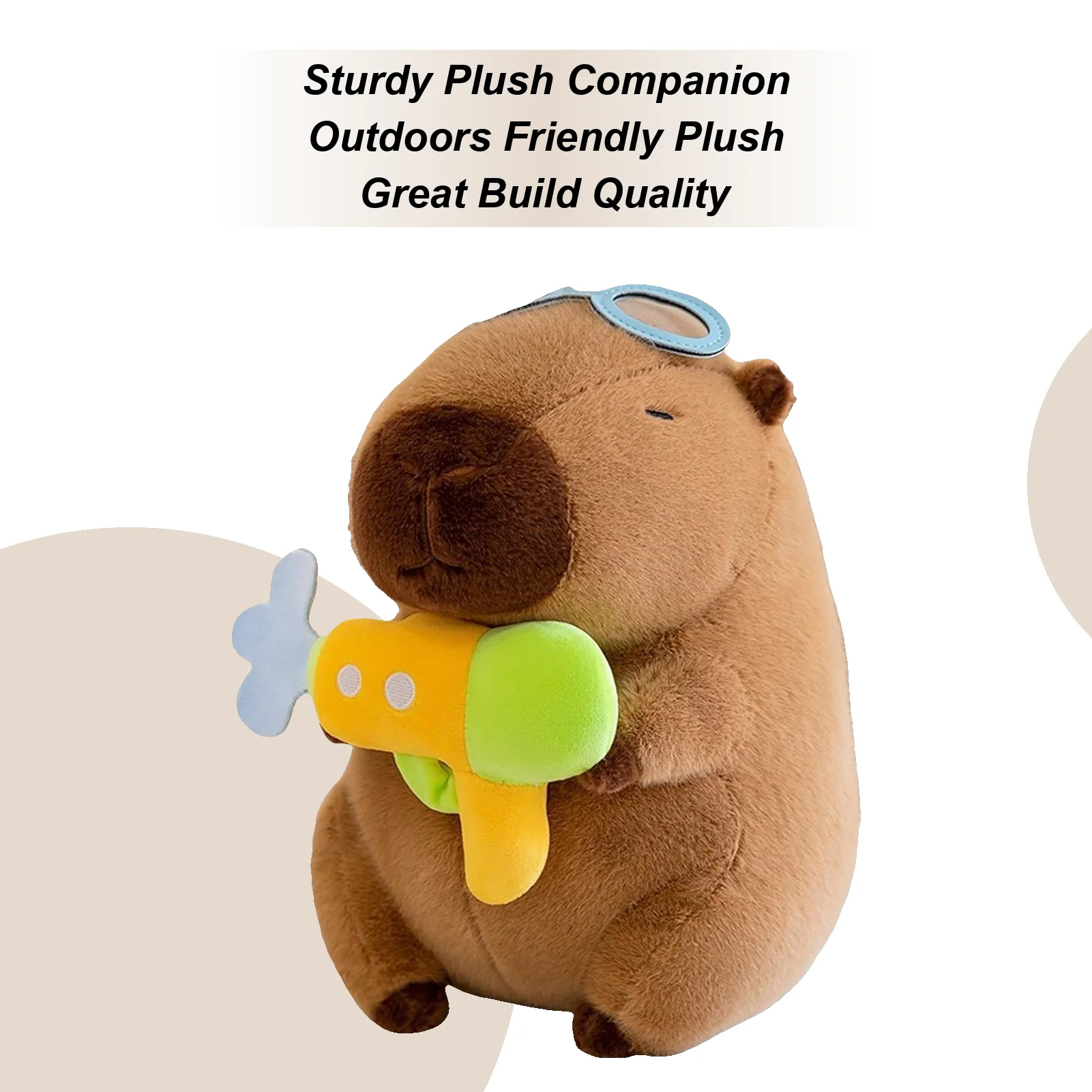 

Stuffed Capybara Cute Capybara Plush Decor Soft Portable Toy With Swimwear Outfit For Babies Kids Adults Christmas Gift Home Car