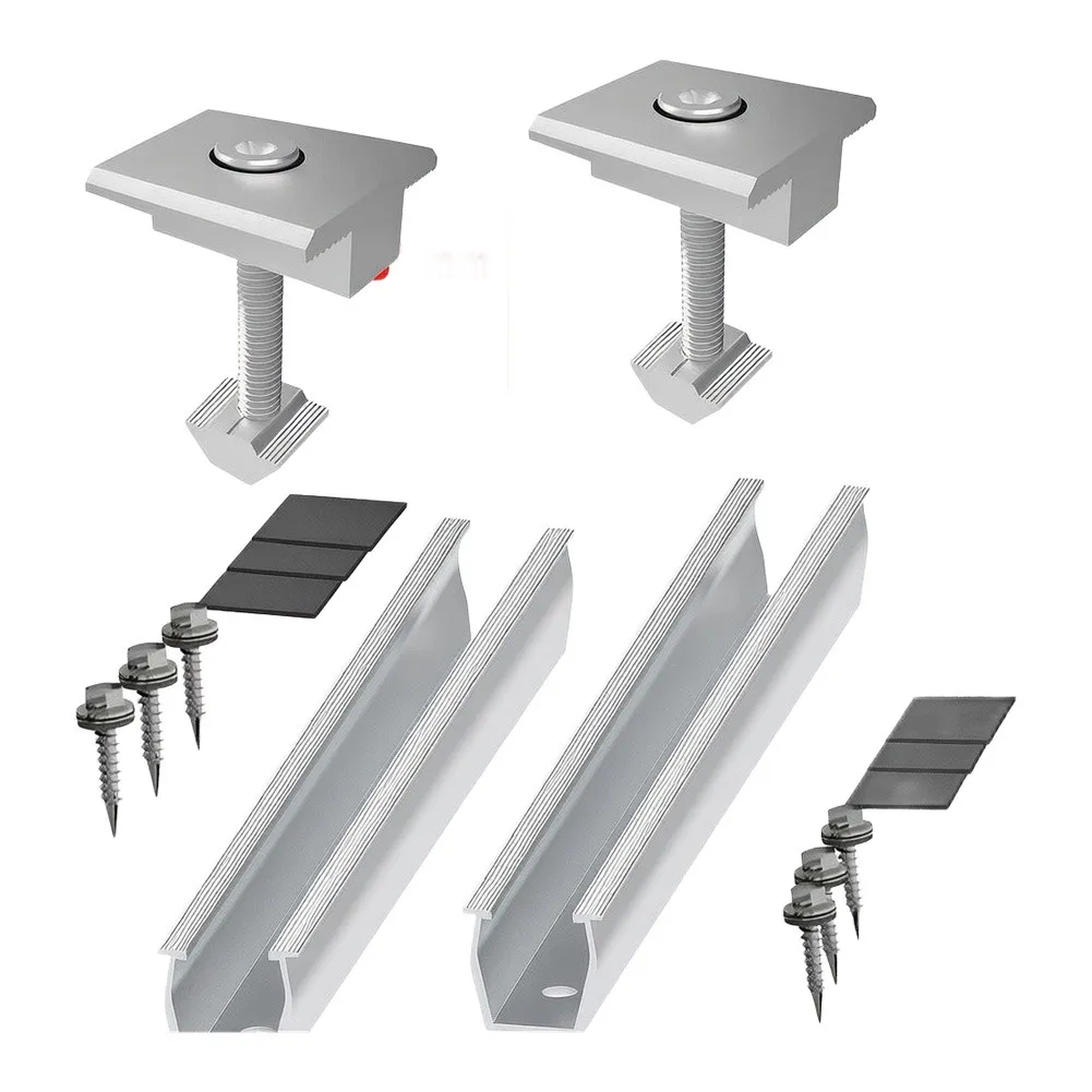 Solar System Brand New for durable High Quality Rails PV Photovoltaic Roof for Solar Panel for Solar Power Supplies Aluminum