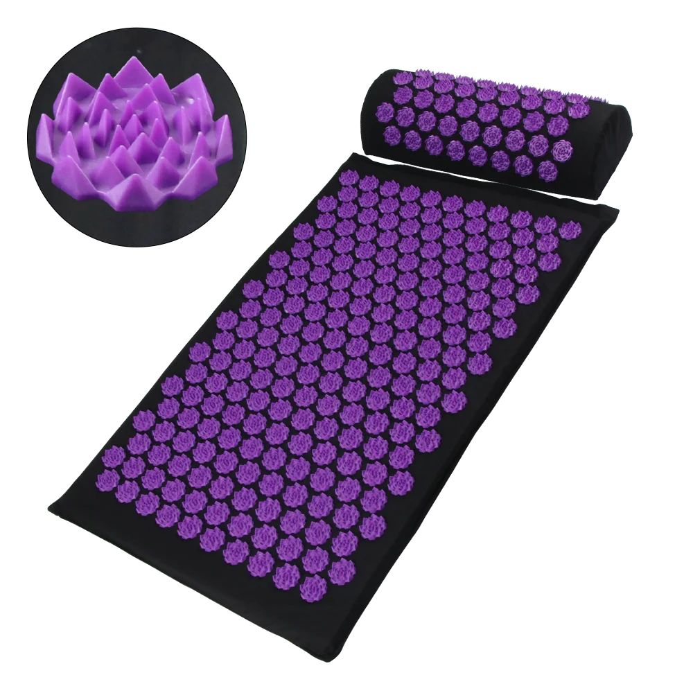 Acupressure Yoga Mat Kuznetsov's Applicator Cushion Sensi Massage Body Needles With Spikes Pillow Foot Massager Fitness Pilates - view 5