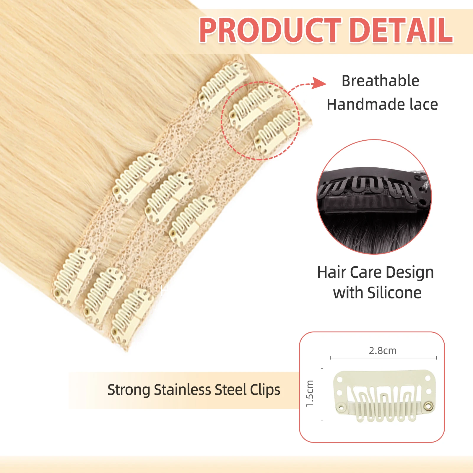 Vlasy 3 unids/set Clip en extensiones de cabello humano 12 ''-16'' cabello humano Natural Real Clip brasileño en extensiones de cabello para agregar cabello