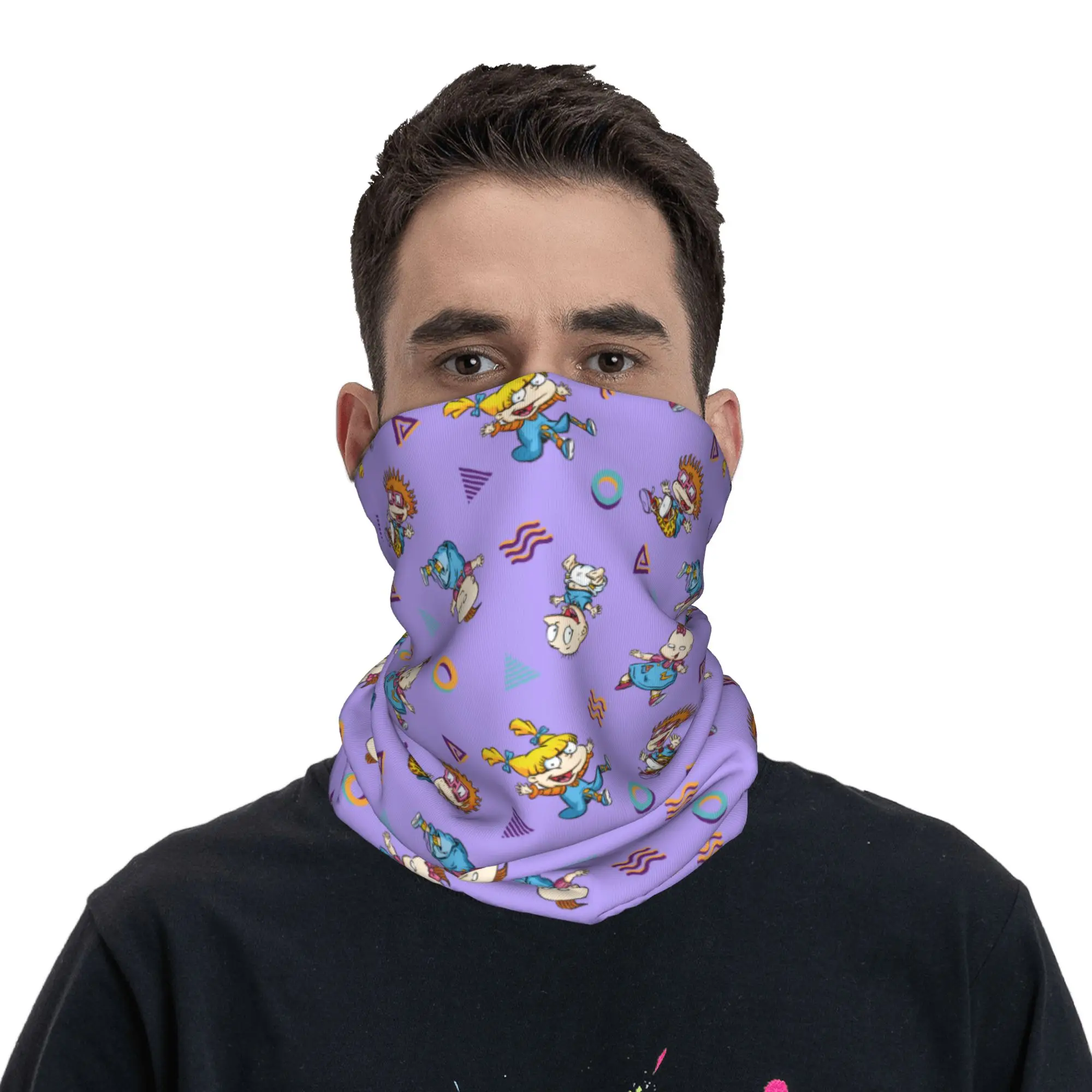

Custom R-Rugrated Mangas Cute Bandana Winter Neck Warmer Men Windproof Wrap Face Scarf for Ski Classic Gaiter Headband
