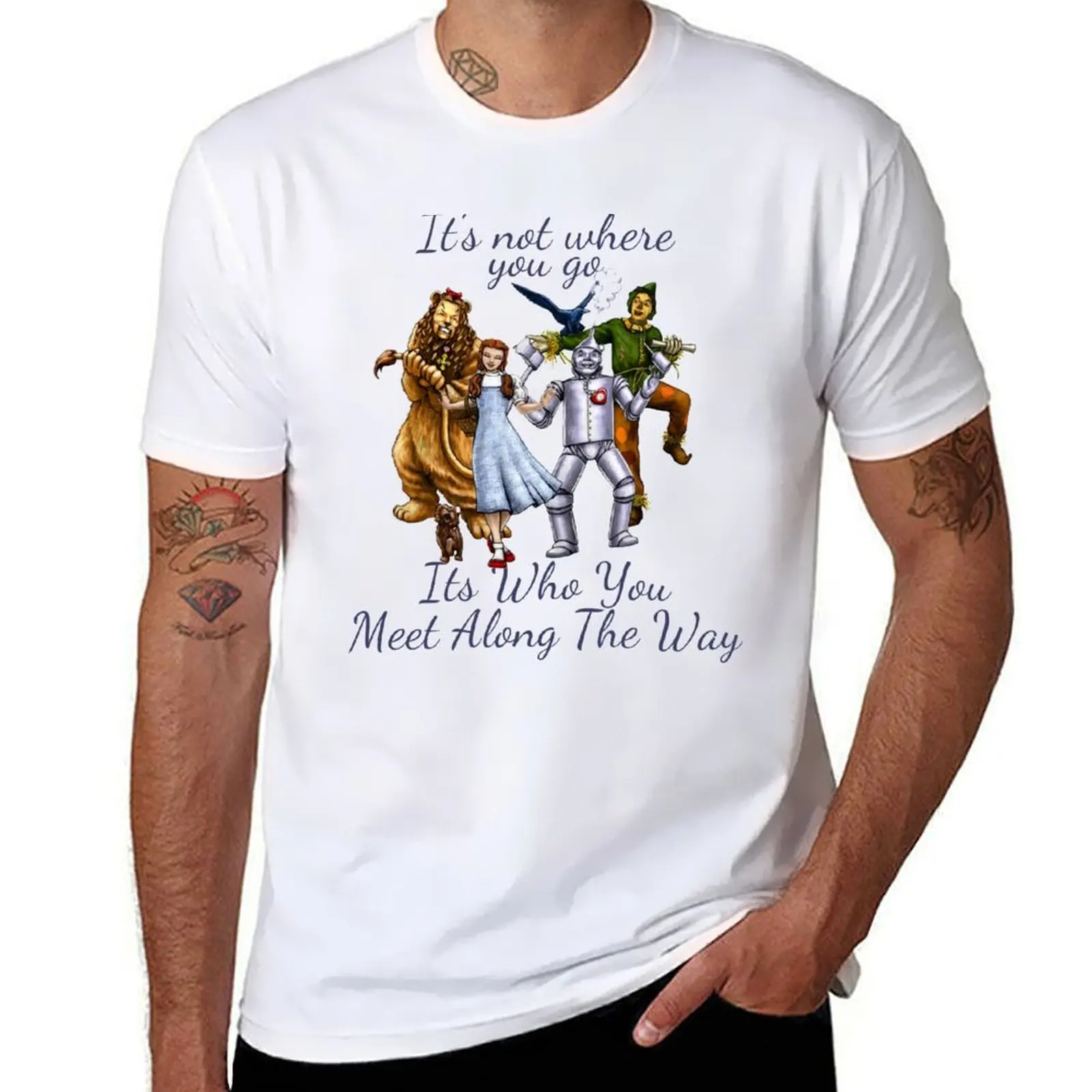 

Dorothy Quotes It's not where you go, it's who you meet along the way Vintage Fantasy T-Shirt