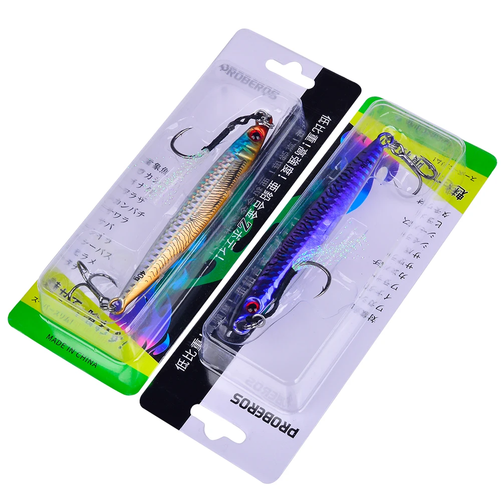 Jigging Shore Casting Seebarsch Angeln Harter Köder Angeln Köder Tackle 1pc Schnell Sinkende Metall Jig 14g 17g 21g 28g 40g Köder – Detail 12