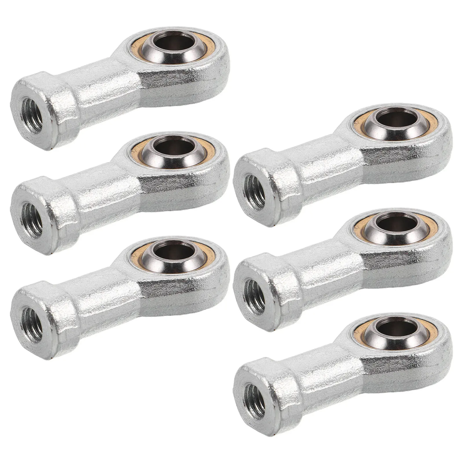 

6Pcs Fish Eye Rod End Bearings M8x1.25 Internal Thread Joint Ball Bearing for Automotive Machinery Industrial Mechanical Parts