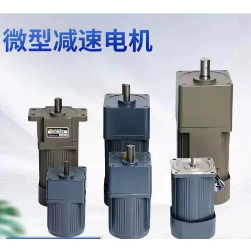 Gear Motor Miniature Speed Regulation Electric Motor AC 220V Assembly Line 6-120-250-400W
