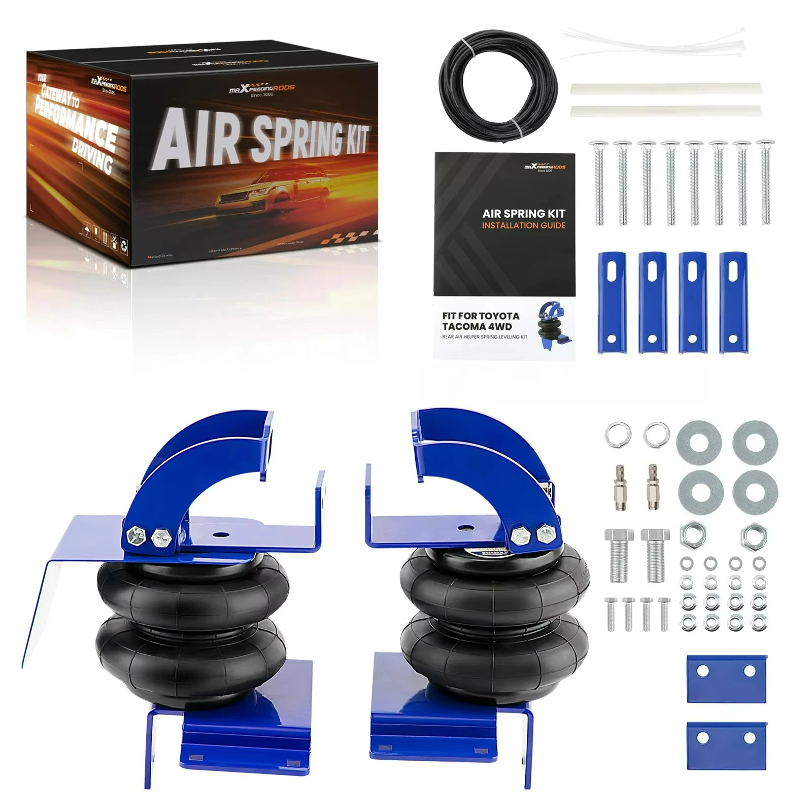 Factory-produced Rear Air Spring Suspension Leveling Kit for Toyota Tacoma Pre-Runner 2WD 4WD 2005-2023