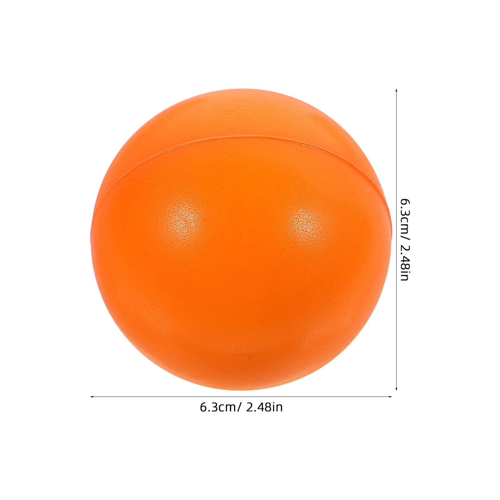 12 pz Palle Antistress 63mm Spugna Schiuma Arancione Giocattoli di Sollievo di Pressione Spremere Palla di Piccole Dimensioni Elasticità Portatile Giocattolo Sensoriale All'aperto