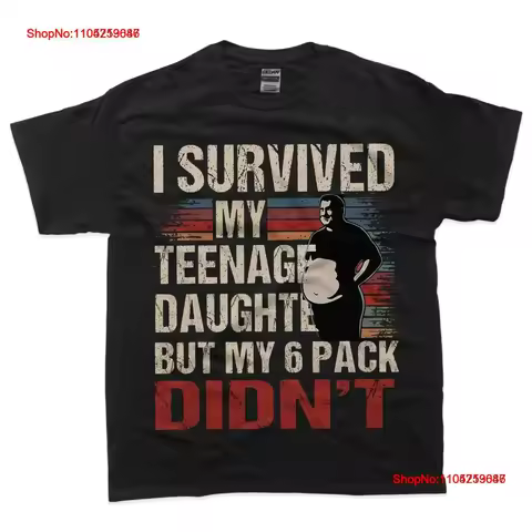 I Survived My T Shirtnage Daughter Father's Day Funny PresenT Shirt vintage Washed Stretched fashion Comfortable vintage