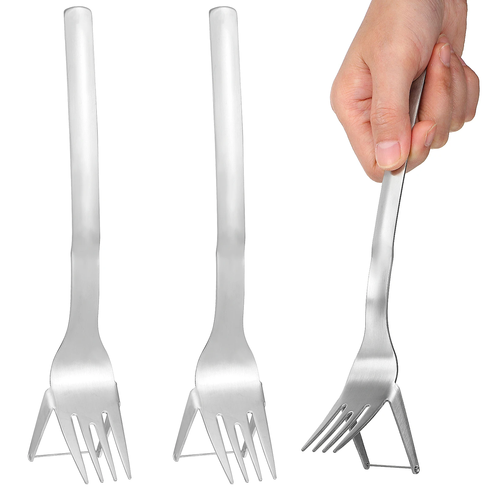 

2 pcs Watermelon Fruit Slicer Stainless Steel Fork Tool Watermelon Slicer Melon Gadgets