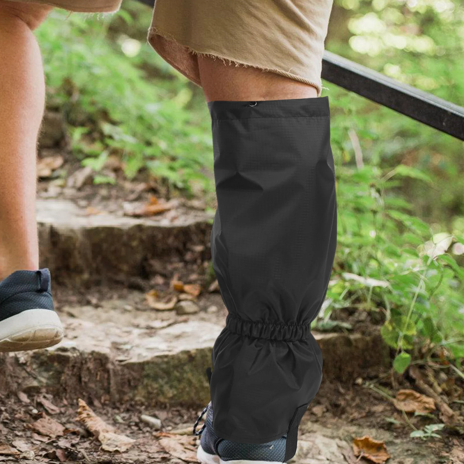 2 szt. Regulowane, wodoodporne ochraniacze na buty, getry outdoorowe, do wędrówek, wspinaczki górskiej, na śnieg, błoto, antypoślizgowe nakładki na buty