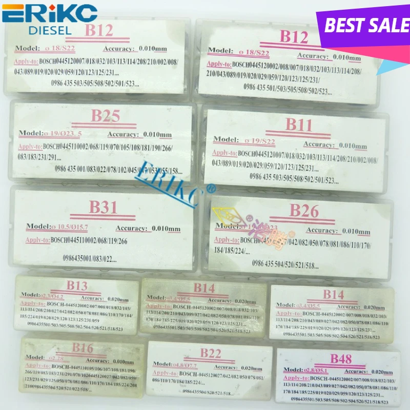 1000PCS B11 B12 B13 B14 B16 Injector Adjust Shim B22 B25 B26 B31 B48 B21 B23 B24 B27 Nozzle Gasket Kit Washer For Bosch Denso