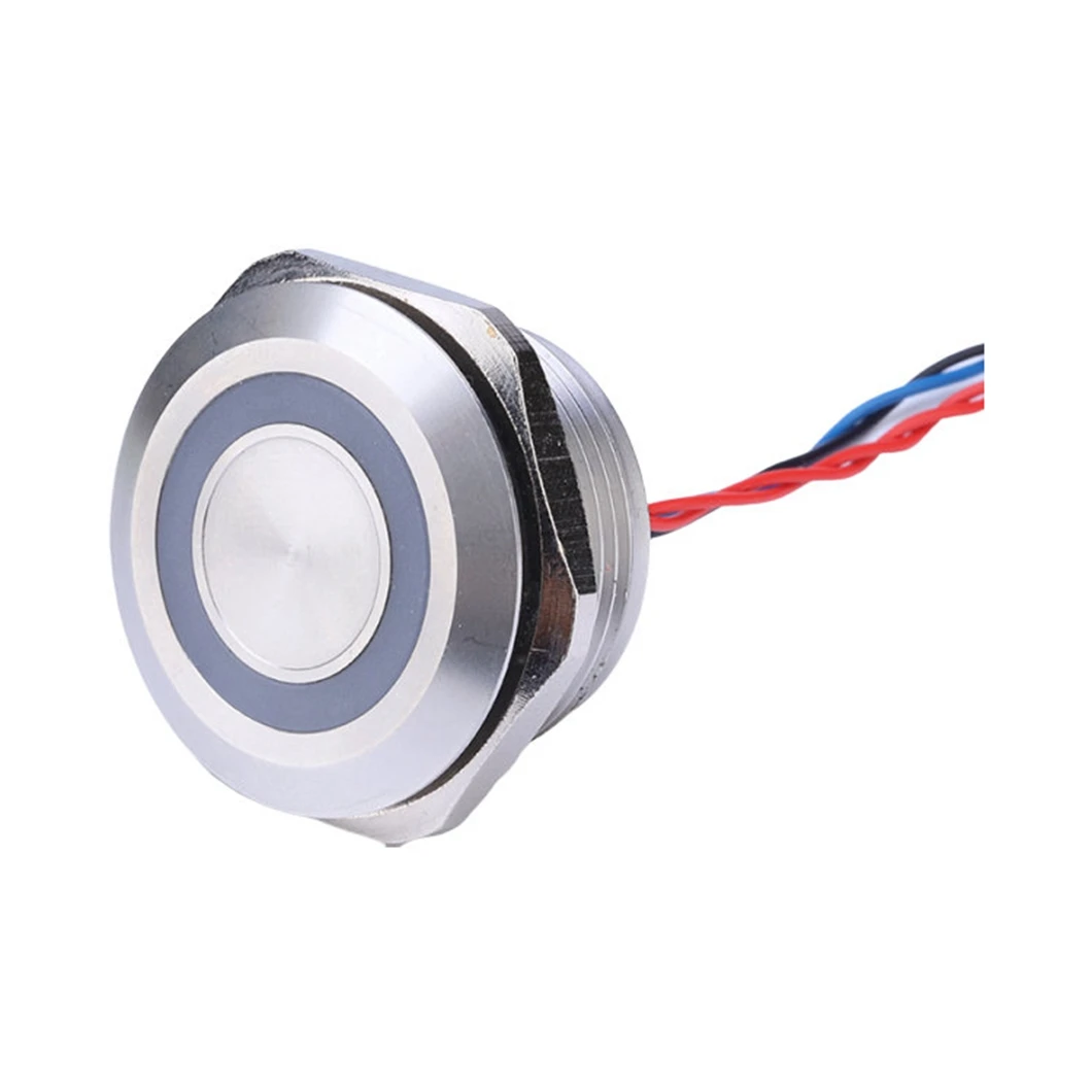 30 millimetri 2A Piezo Interruttore Smusso Testa Rotonda Push Button Switch Impermeabile IP68 Piezo Interruttore