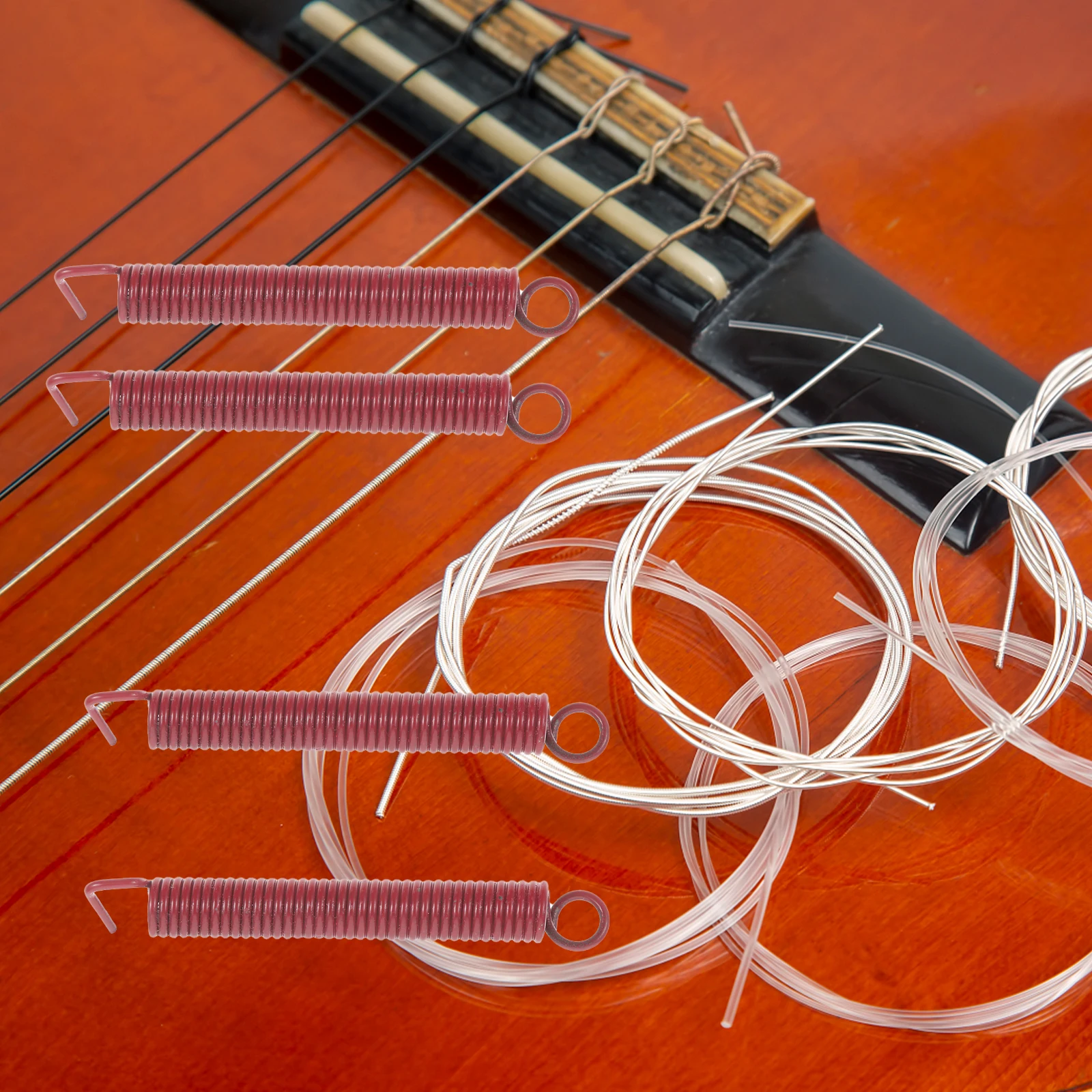 

1 set Bridge Spring Parts Tremolo Claw Electric Guitar Spring Durable Metal Smooth Surface Flexible Tension Easy Install Guitar