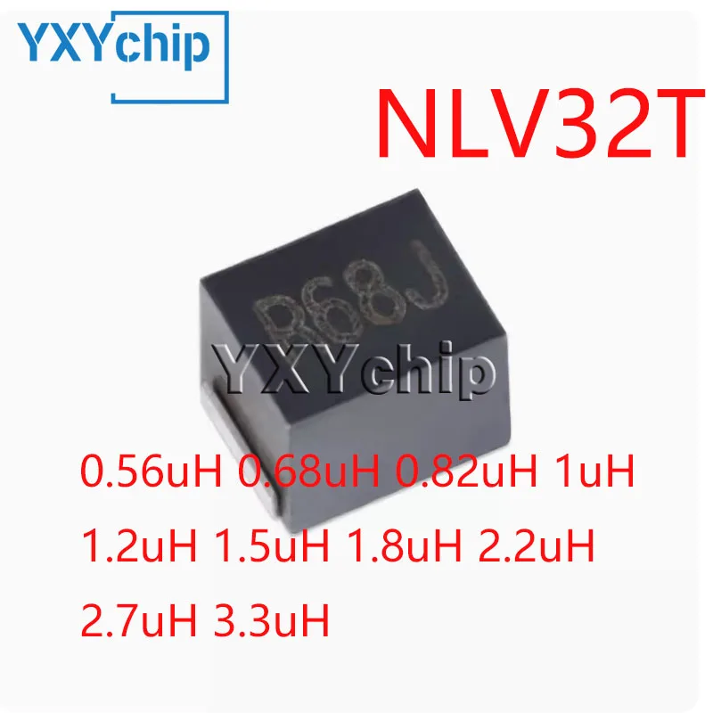 Inductor bobinado de alambre de alta frecuencia, 20 piezas, 1210 Smd, 3225, 0.56uh, 0.68uh, 0.82uh, 1uh, 1.2uh, 1.8uh, 2.2uh, 2.7uh, 3.3uh, serie Nlv32t